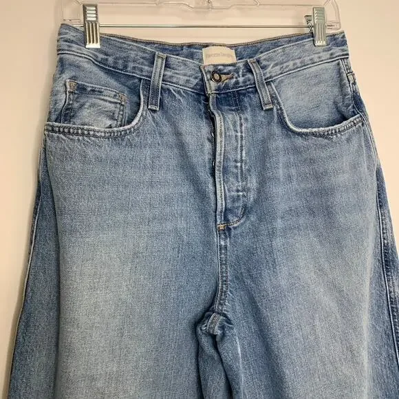 Favorite Daughter jeans: The Masha Super High Rise Wide Leg Crop in Dublin 27 - Picture 11 of 16